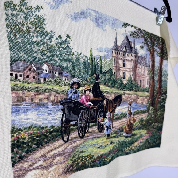 M'Lady's Chateau finished Lebron And Dimensions Vintage Counted Cross Stitch ‘95 - Picture 2 of 7